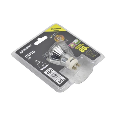 Gambar Krisbow Bohlam LED 5 Watt 400 Lumen Warm White GU10 - Kuning