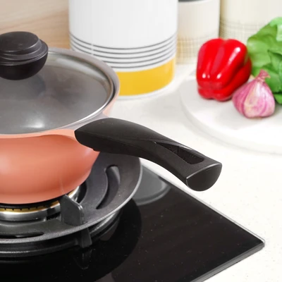 Gambar Cheftopf 18 Cm Panci Saucepan Dengan Tutup Kaca - Peach