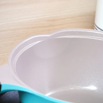 Gambar Cheftopf 18 Cm Panci Saucepan Dengan Tutup Kaca - Biru