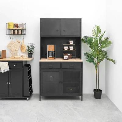 Gambar Informa Levon Kabinet Dapur High Metal - Hitam