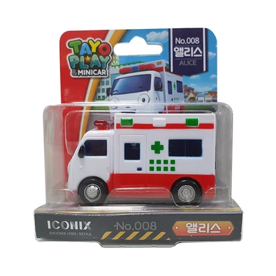 Gambar Tayo Play & Minicar Friends Alice - Putih/merah