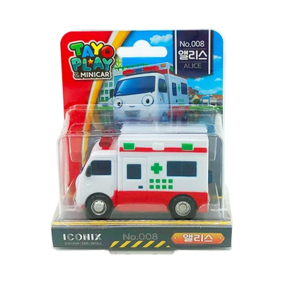 Gambar Tayo Play & Minicar Friends Alice - Putih/merah