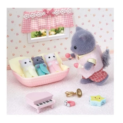Gambar Sylvanian Families Set Boneka Persian Cat Triplets 5458 - Mix