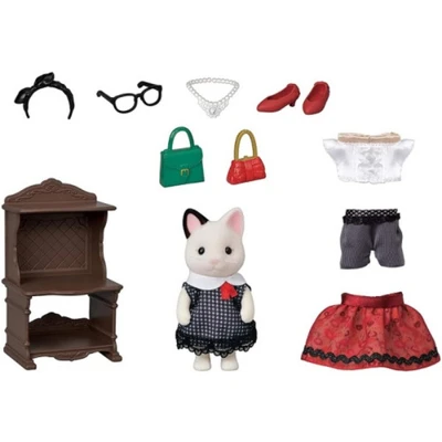 Gambar Sylvanian Families Set Fashion Play Tuxedo Cat 54620