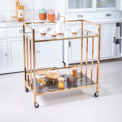 Gambar Informa Nixon Rak Troli Dapur - Gold