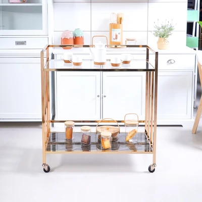 Gambar Informa Nixon Rak Troli Dapur - Gold