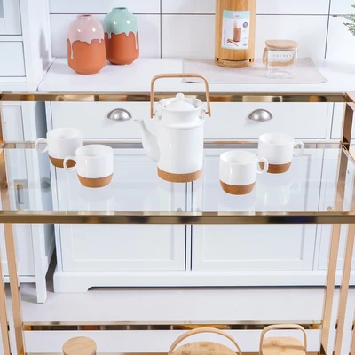Gambar Informa Nixon Rak Troli Dapur - Gold