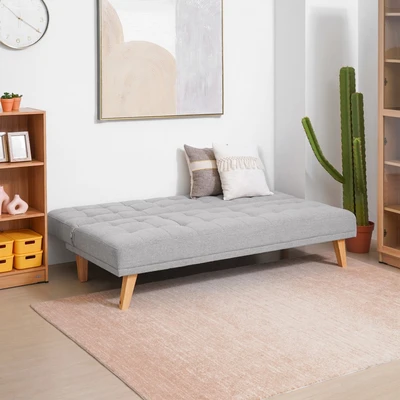 Gambar Informa Gonzales Sofa Bed Fabric - Abu-Abu