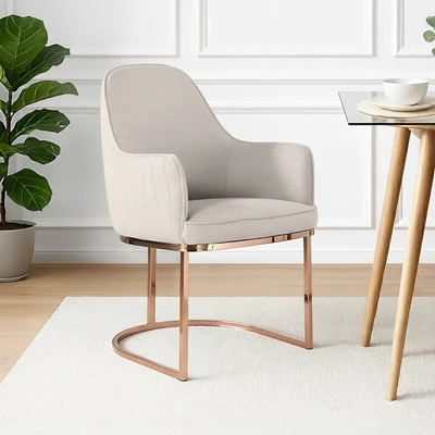 Gambar Informa Feliz Kursi Makan Fabric - Krem