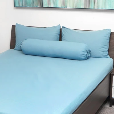 Gambar Informa 180x200 Cm Set 5 Pcs Seprai King Washed Microfiber - Tosca