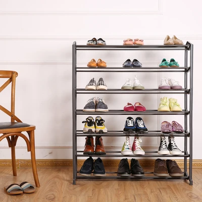 Gambar Stora Rak Sepatu 7 Tingkat - Abu-Abu