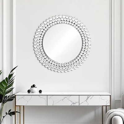 Gambar Informa Cermin Dinding Dekorasi MDF & Kaca 70x2x70 cm - Silver