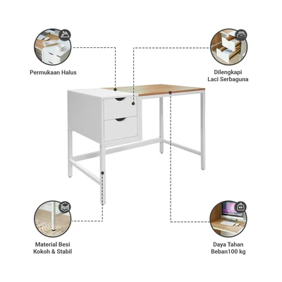 Gambar Informa Guini Meja Kantor - Putih