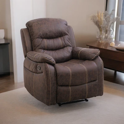 Gambar Selma Lalita Sofa Recliner Fabric 1 Seater - Cokelat