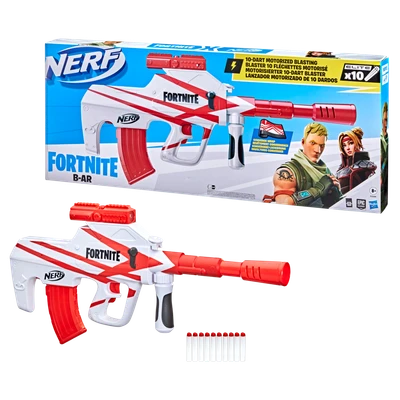 Gambar Nerf Fortnite B-ar - Merah/putih