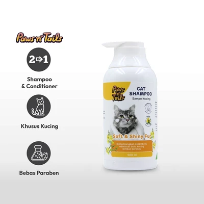 Gambar Paws N Tail 500 Ml Shampoo Kucing 2In1
