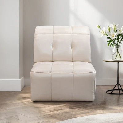 Gambar Domicil Hollywood Sofa Modular Armless Kulit - Krem Beige
