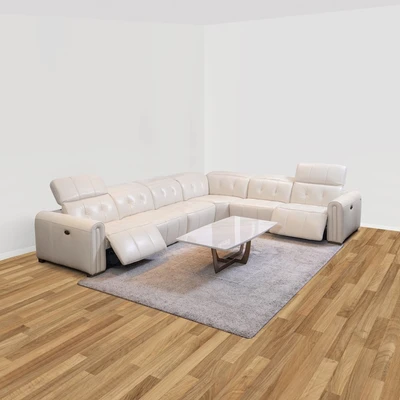 Gambar Domicil Hollywood Sofa Modular Armless Kulit - Krem Beige