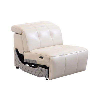 Gambar Domicil Hollywood Sofa Recliner Electric Armless Kulit - Krem