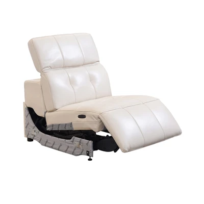 Gambar Domicil Hollywood Sofa Recliner Electric Armless Kulit - Krem