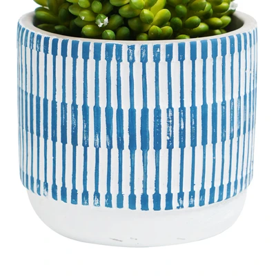 Gambar Informa Tanaman Artifisial Succulent Dengan Pot 12.7x12.7x17.8 cm - Biru