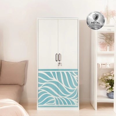 Gambar Informa Bloom Lemari Pakaian 2 Pintu - Putih/Biru