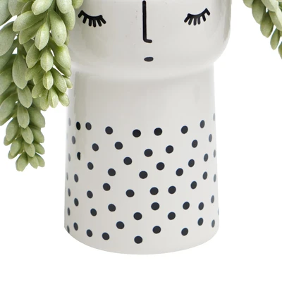 Gambar Informa Tanaman Artifisial Succulent Dengan Pot 12.7x12.7 cm - Putih