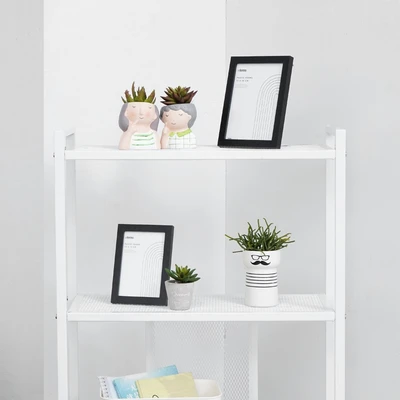 Gambar Informa Tanaman Artifisial Succulent Dengan Pot 17.8x17.8x20.3 cm - Putih/Hitam