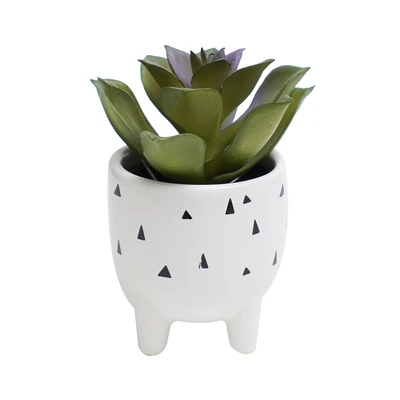 Gambar Informa Tanaman Artifisial Succulent Dengan Pot 9.5x9.5x12 cm - Putih