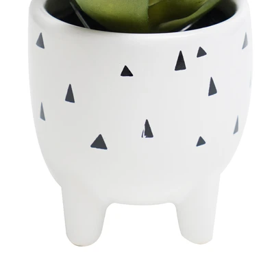 Gambar Informa Tanaman Artifisial Succulent Dengan Pot 9.5x9.5x12 cm - Putih