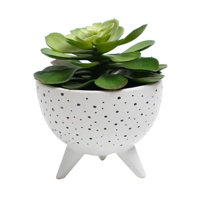 Gambar Informa Tanaman Artifisial Succulent Dengan Pot 14.7x14.7x15.9 cm - Putih