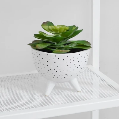 Gambar Informa Tanaman Artifisial Succulent Dengan Pot 14.7x14.7x15.9 cm - Putih