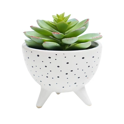 Gambar Informa Tanaman Artifisial Succulent Dengan Pot 10.2x10.2x10.8 cm - Putih