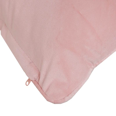Gambar Informa Sarung Bantal Sofa Polyester Velvet 55x55 cm - Pink Powder