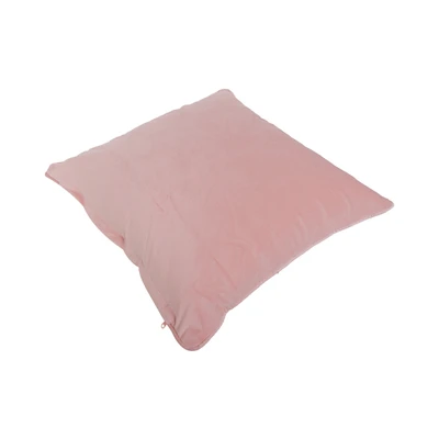 Gambar Informa Sarung Bantal Sofa Polyester Velvet 55x55 cm - Pink Powder