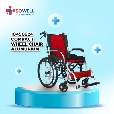 Gambar Sowell Kursi Roda Compact Aluminium Sha803