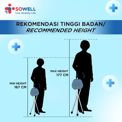 Gambar Sowell Tongkat Jalan Lipat Dengan Tempat Duduk She203