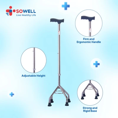 Gambar Sowell Tongkat Jalan 4 Kaki Shf203