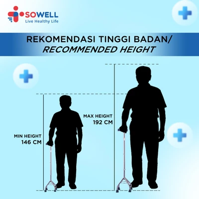Gambar Sowell Tongkat Jalan 4 Kaki Shf203