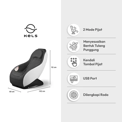 Gambar Kels Neo Koji Kursi Pijat Compact - Hitam