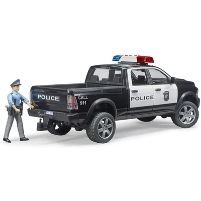 Gambar Bruder Diecast Mobil Police Truck Policeman Ram 2500