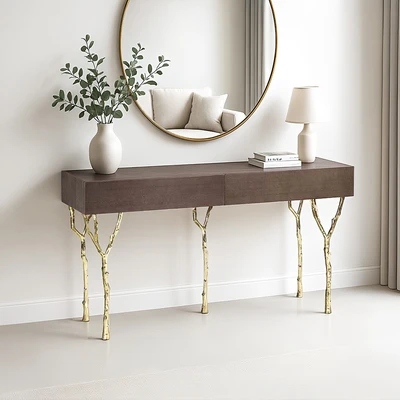Gambar Home Galleria Dijon Meja Konsol - Cokelat
