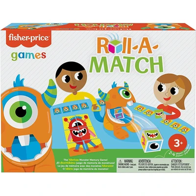 Gambar Mattel Games Monster Memory Roll A Match Gwn52