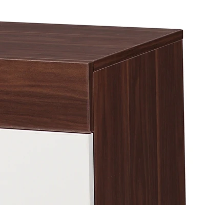 Gambar Informa Olin Ii Nakas Sisi Kiri - Putih Walnut