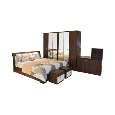 Gambar Informa 160x200 cm Olin V Set Kamar Tidur - Cokelat Walnut