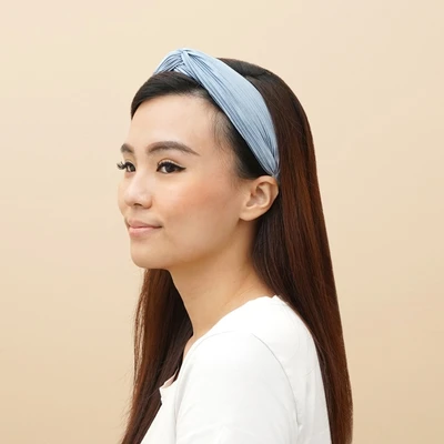 Gambar Ataru Bando Twisted Pleated - Biru