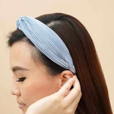 Gambar Ataru Bando Twisted Pleated - Biru