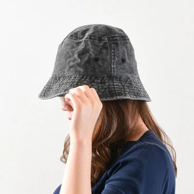 Gambar Ataru Topi Bucket Basic Denim - Hitam