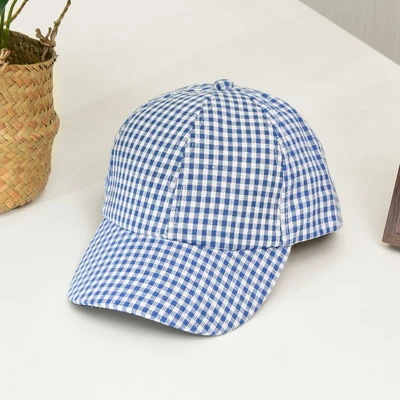 Gambar Ataru Topi Baseball Gingham - Biru