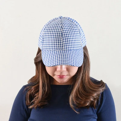 Gambar Ataru Topi Baseball Gingham - Biru